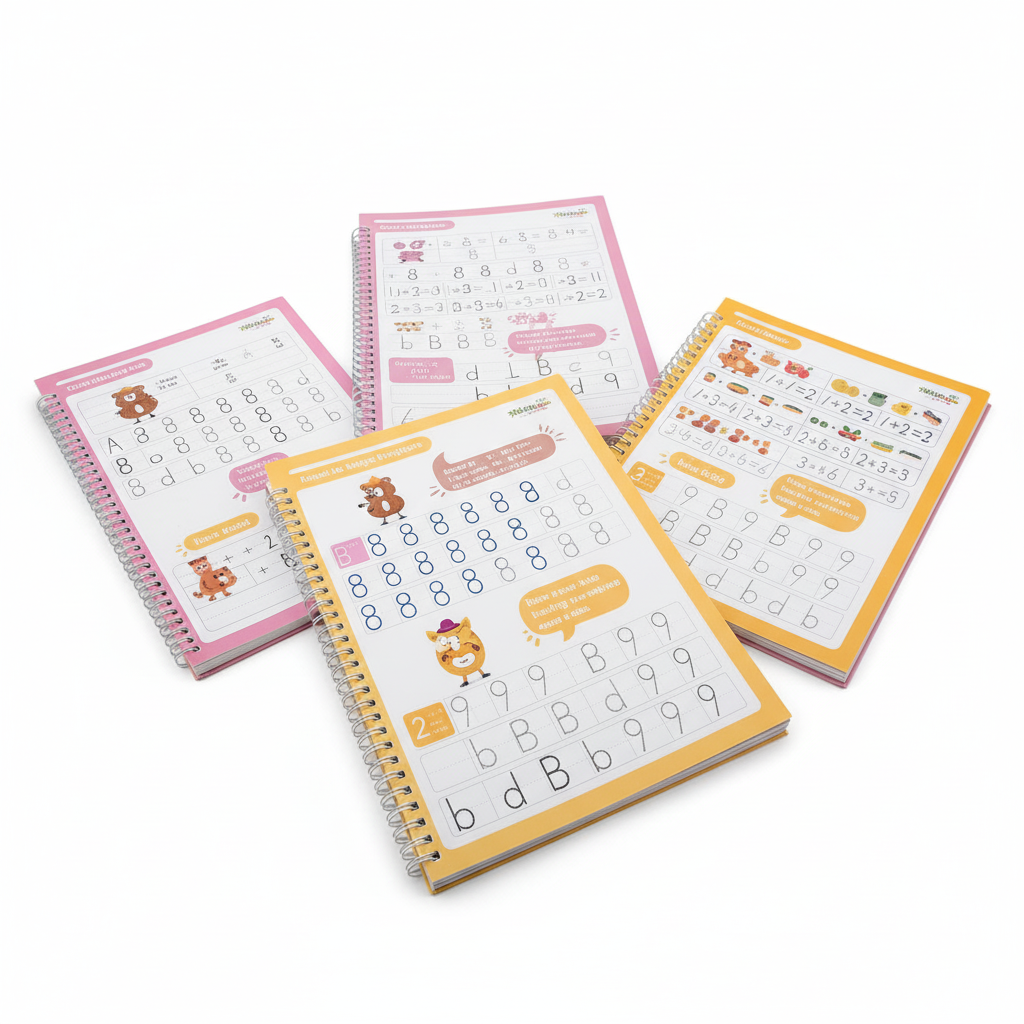 WRITING MAGIC BOOK FOR KIDS EVAPORATIVEINK REUSABLE (with refills and pens)